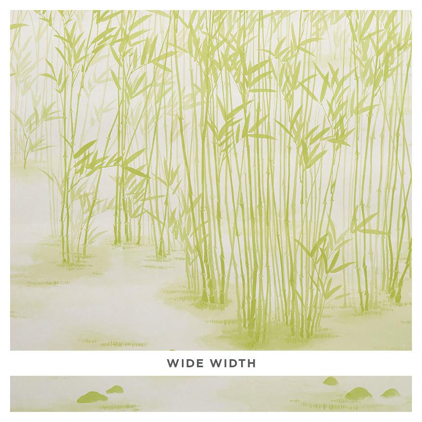 Schumacher Kanji Wallpaper Mural in Green