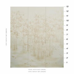 Schumacher Kanji Wallpaper Mural in Natural