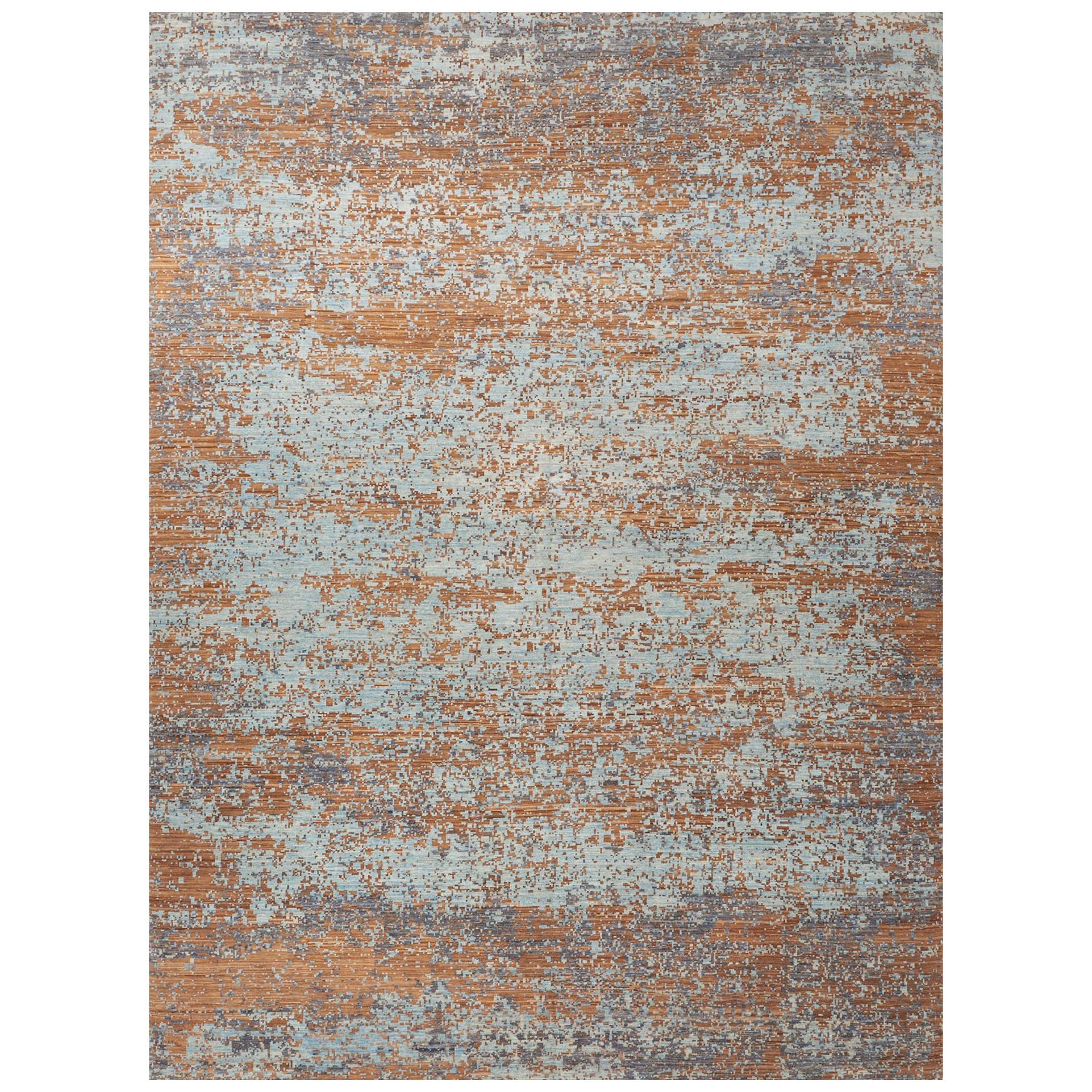 Schumacher Karol Area Rug in Hand Knotted Wool Silk, Patterson Flynn  For Sale