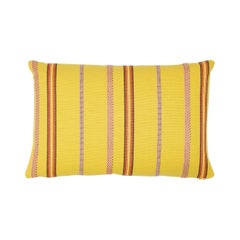 Schumacher Kayenta Yellow Two-Sided Cotton Lumbar Pillow