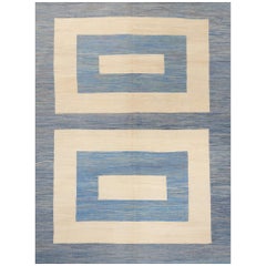 Schumacher Kilim Area Rug in Handwoven Wool, Patterson Flynn 