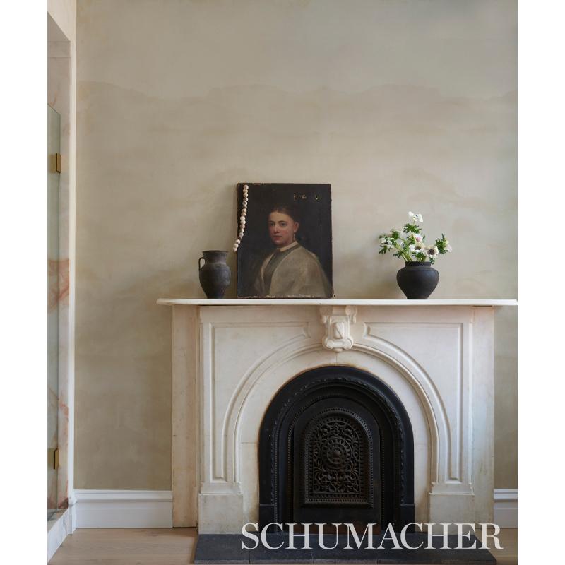 Schumacher Kobai Wallpaper Mural in Neutral In New Condition For Sale In New York, NY