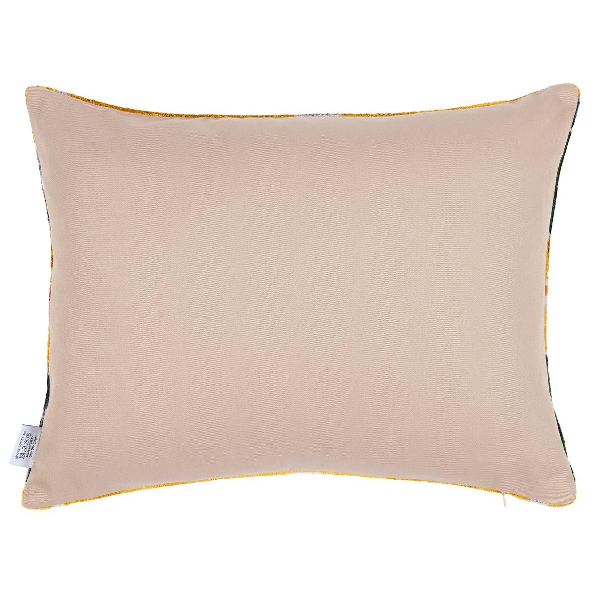 The Konya Silk Velvet Pillow by Les Ottomans features handwoven fabric with a knife edge finish. Les Ottomans pillows are handmade in Istanbul, juxtaposing the traditional patterns of Turkey with a wide range of contemporary colors, designs and