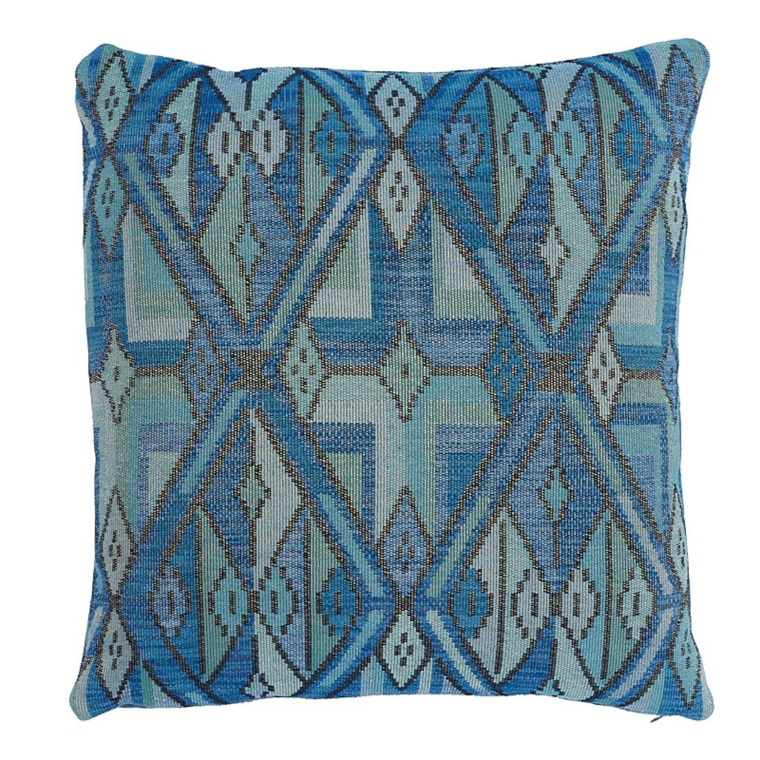 Coussin Schumacher Kuzma 22"" en bleu en vente