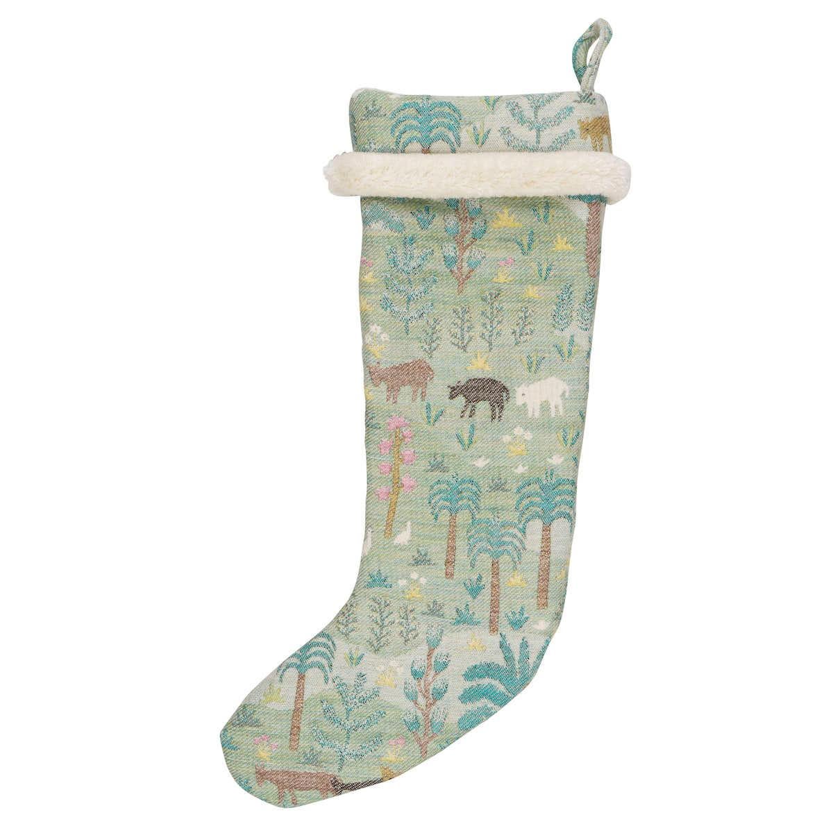 Schumacher Las Colinas Tapestry Christmas Stocking  For Sale