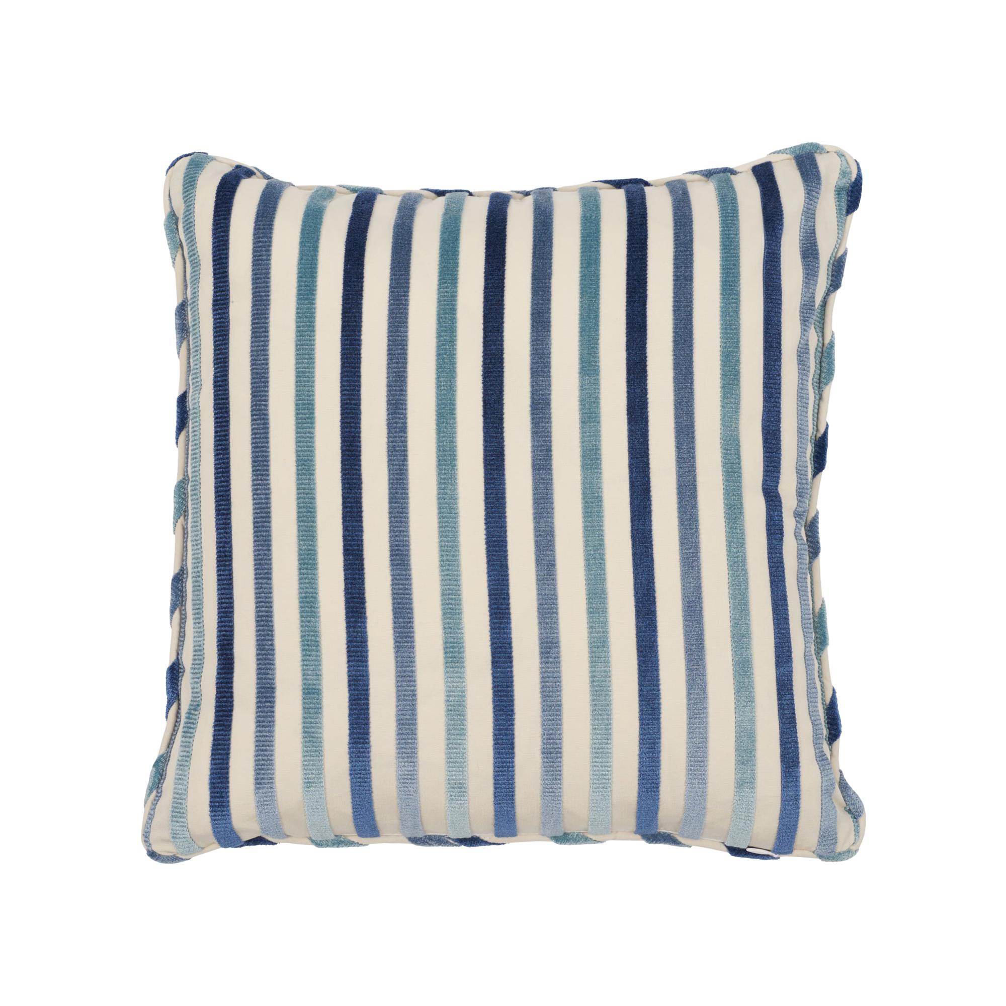 Schumacher Le Matelot Blue Two-Sided Pillow For Sale