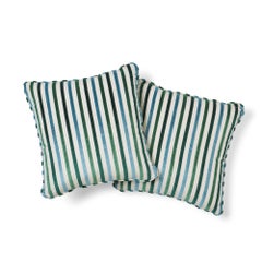 Schumacher Le Matelot Peacock Two-Sided Pillow