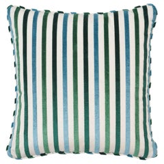 Schumacher Le Matelot Peacock Two-Sided Pillow