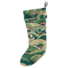 Schumacher Limited Edition Rolling Hills Christmas Stocking in Green
