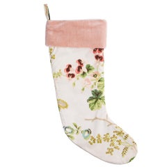 Schumacher Limited Edition Salisbury Chintz Christmas Stocking in Blush