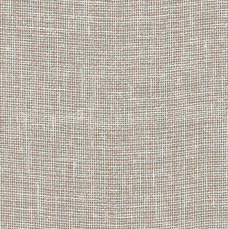 Schumacher Linen Gesso Wallpaper In Cocoa