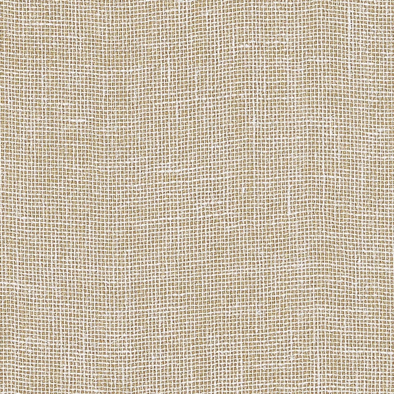 Schumacher Linen Gesso Wallpaper In Gilt