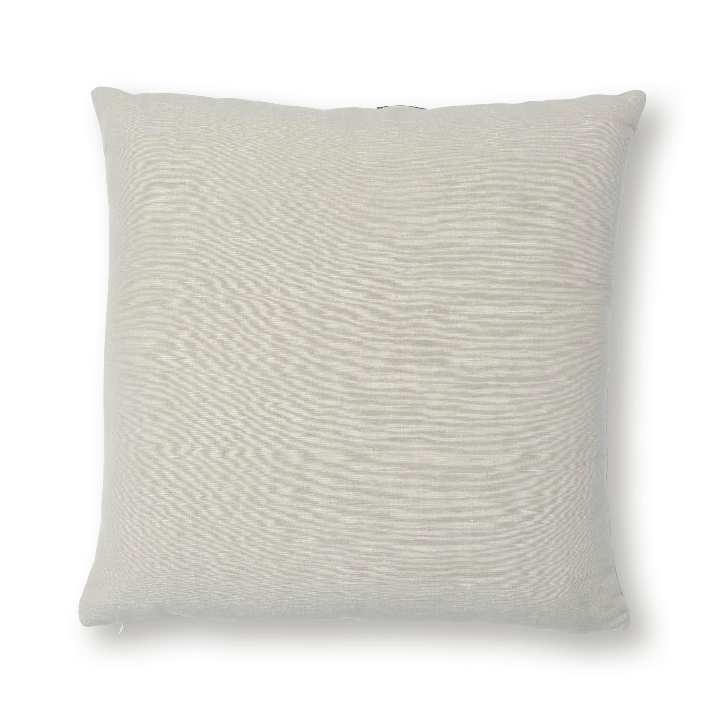 This pillow features Lollaland Linen Stripe with a knife edge finish. This asymmetrical, full-width woven stripe just begs for a variety of chic applications! Pillow includes a feather/down fill insert and hidden zipper closure.    

*If out of