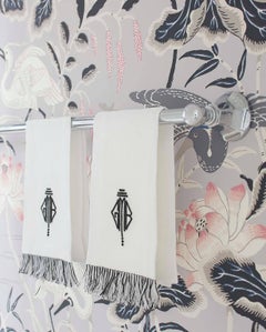 Schumacher Lotus Garden Japanese Natural Motif Lilac Wallpaper