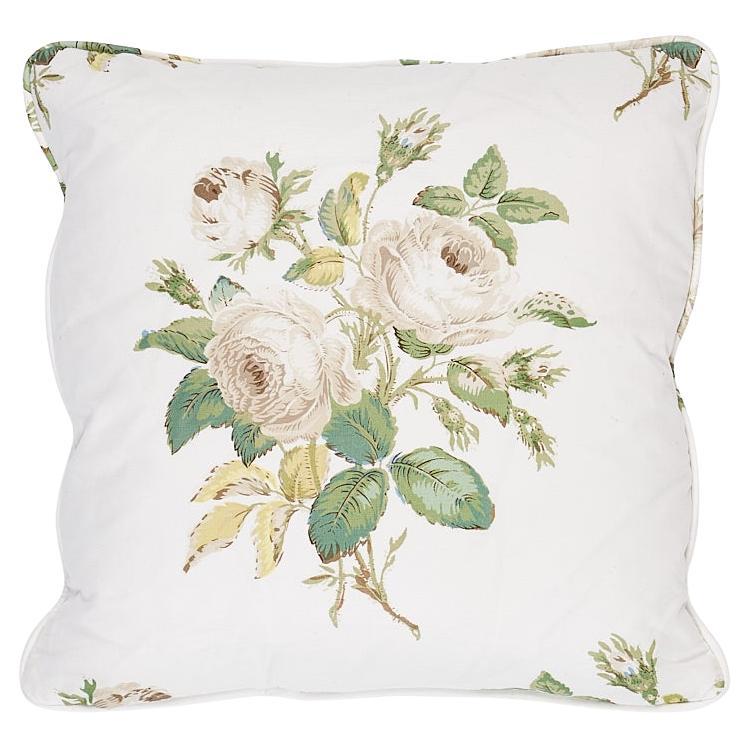 Schumacher Loudon Rose in Ivory 14" Pillow