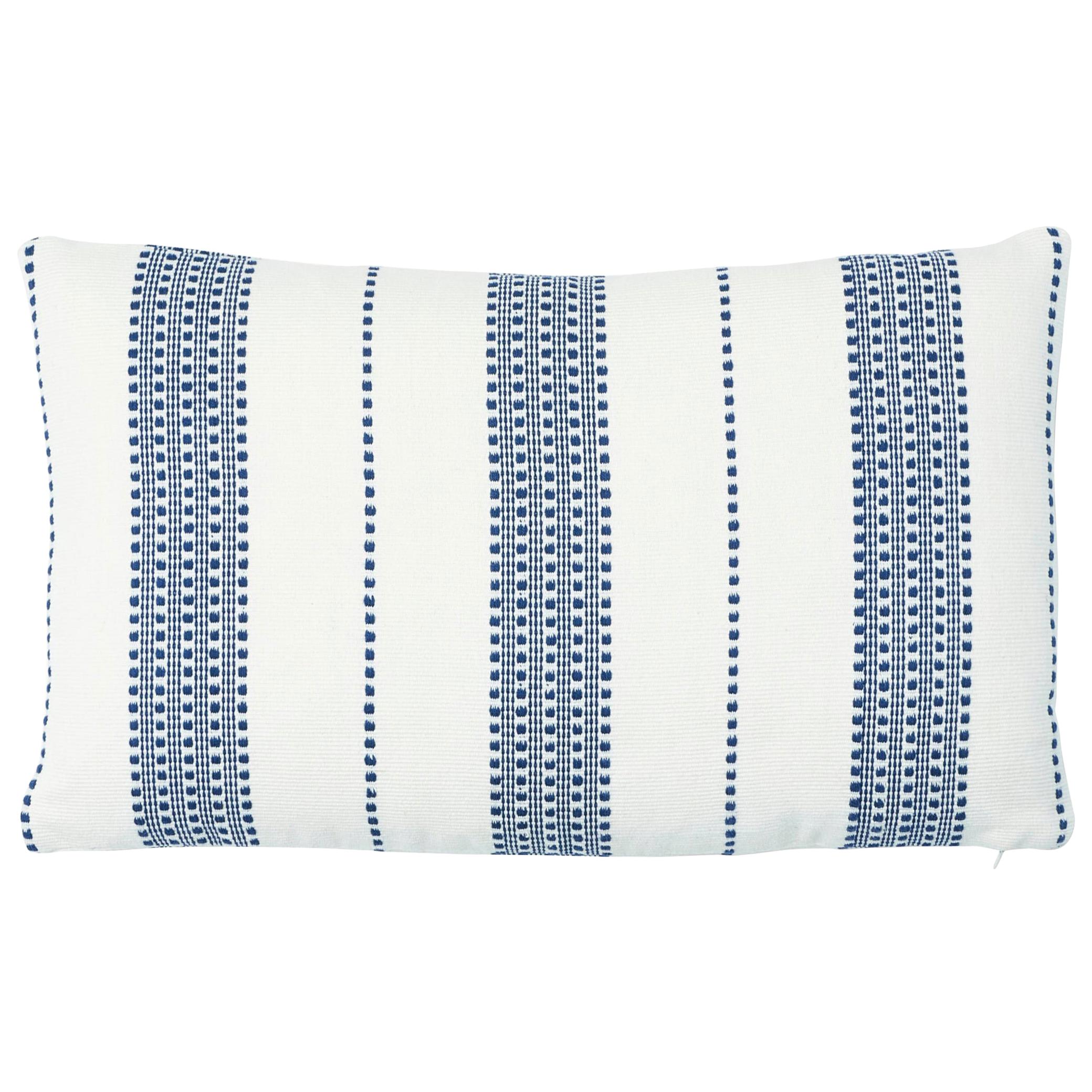 Cuscino Schumacher Lubeck a strisce in blu scuro in vendita