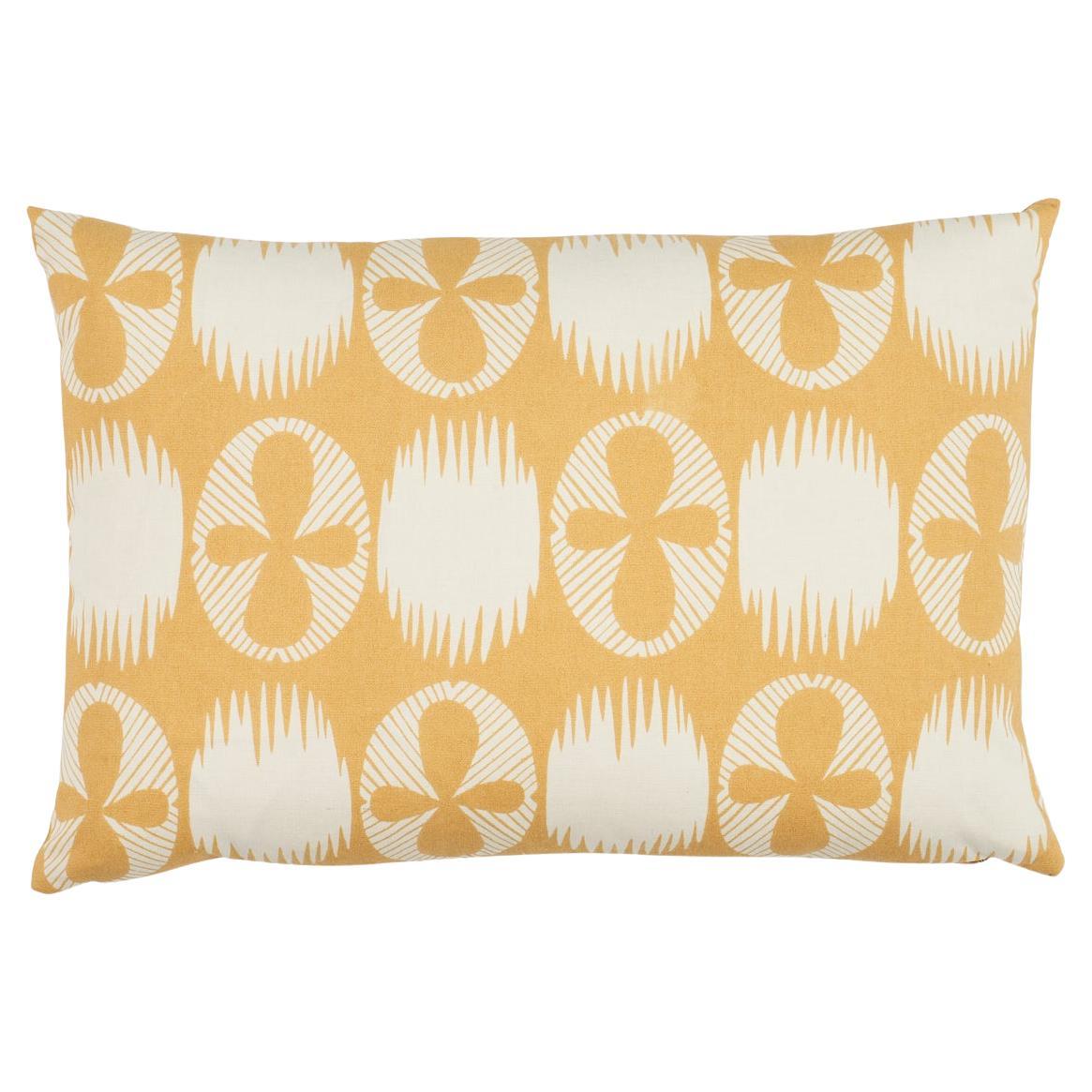 Lunaria Pillow in Ochre, 18x12"