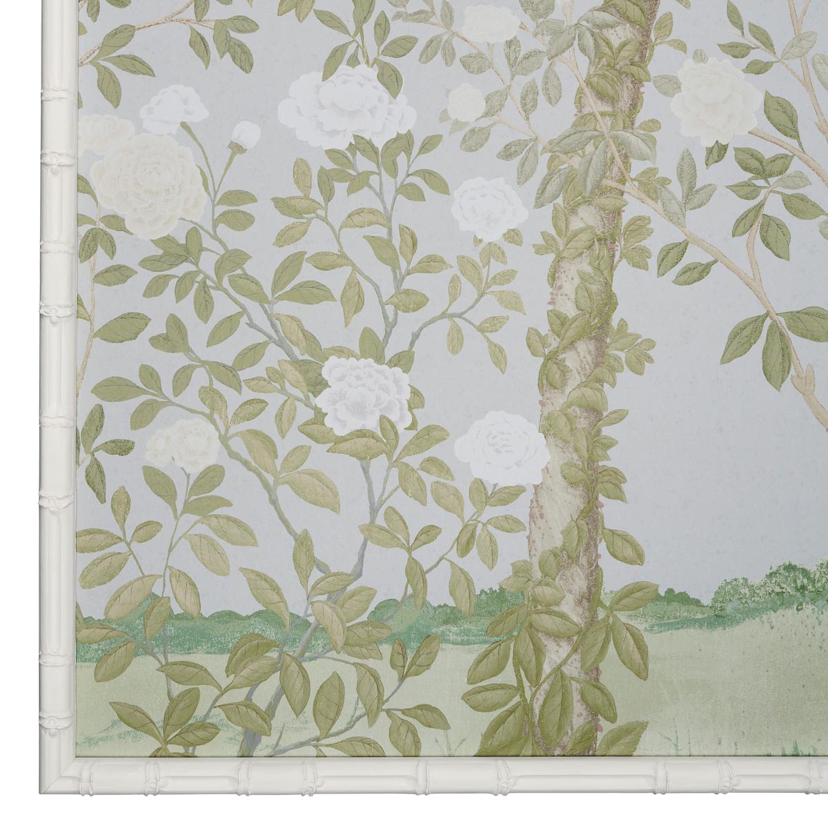 Our wallpaper panels are gorgeous enough to frame—and we’ve done all the work for you. Resized to capture the most alluring portions of the original design by Miles Redd, this art panel pairs the formality of an English garden with the soft romance