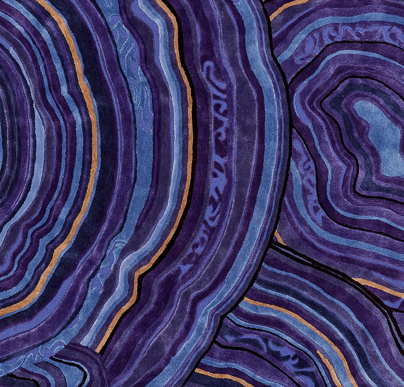 purple marble rug