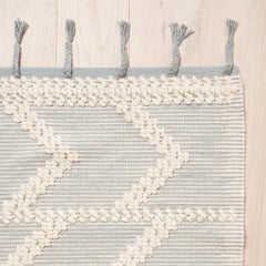 Schumacher Malta French Knot 5' x 7' Rug In Sky