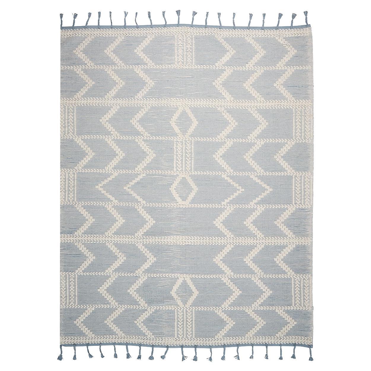 Schumacher Malta French Knot 5' x 7' Rug In Sky For Sale