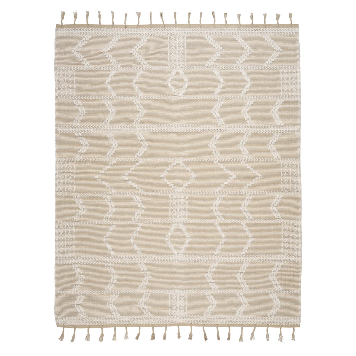 Malta French Knot Rug in Sand, 5x7' For Sale