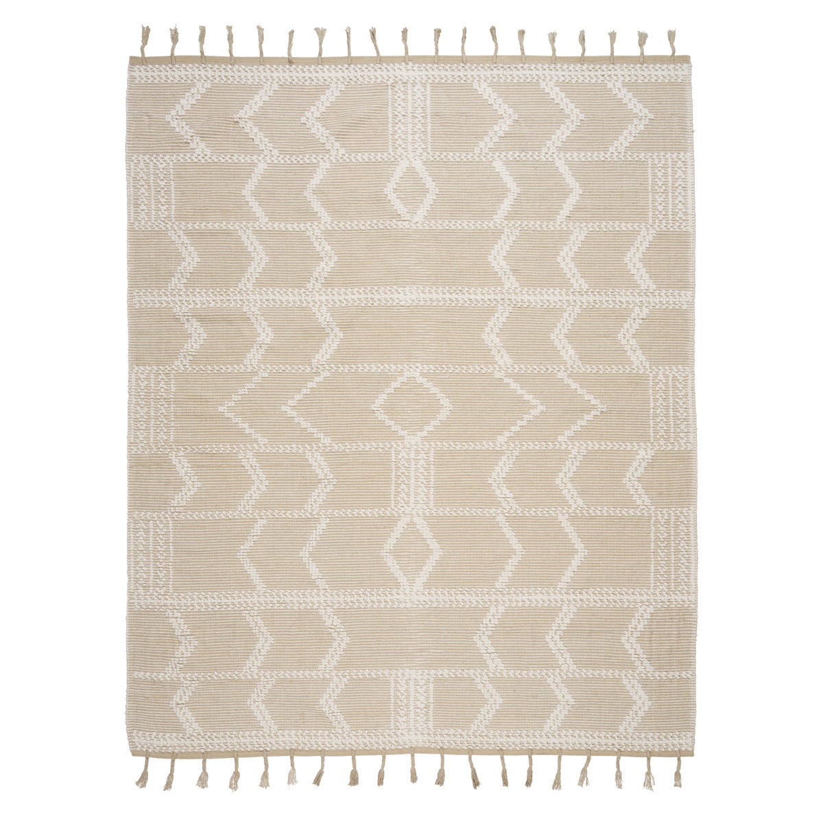 Malta French Knot Rug in Sand, 8x10' For Sale