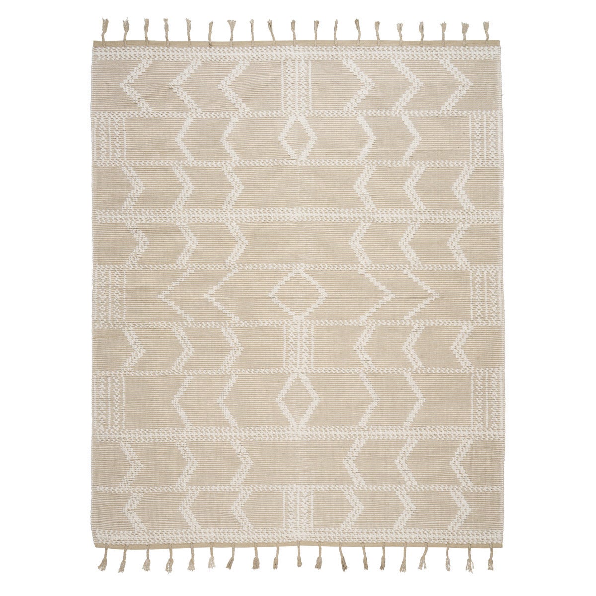 Malta French Knot Rug in Sand, 9x12' For Sale