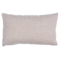Schumacher Marguerite Embroidery Pillow in Blue & Ochre