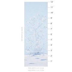 Schumacher Mary McDonald Chinois Palais Floral Sky Wallpaper Panel