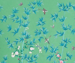 Schumacher by Miles Redd Brighton Pavilion Wallpaper Mural in Emerald