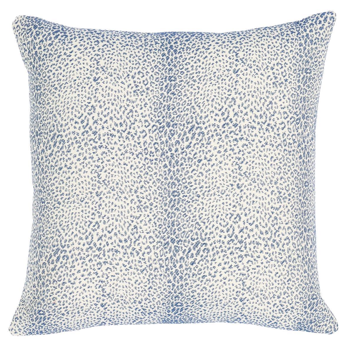 Schumacher Mini Leopard I/O  in Navy 18" Pillow For Sale