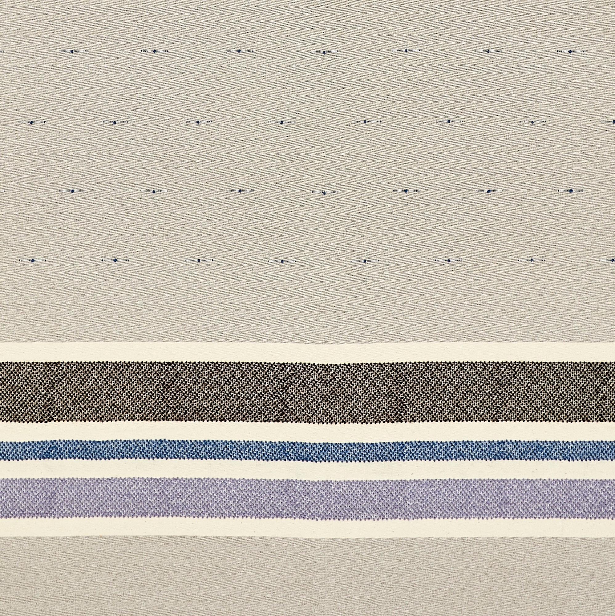 Modern Schumacher Modesto Area Rug in Handwoven Cotton & Wool, Patterson Flynn For Sale