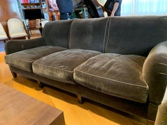Schumacher Mohair Three-Seat Sofa , 2 available