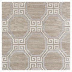 Schumacher Octavia Hemp Shimmer Wallpaper In Quartz