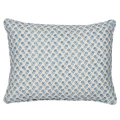 Schumacher Oleander I/O 16x12" Pillow in Indigo