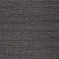 Schumacher Onna Sisal Wallpaper In Black