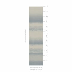 Schumacher Orissa Sisal Wallpaper Mural in Sky