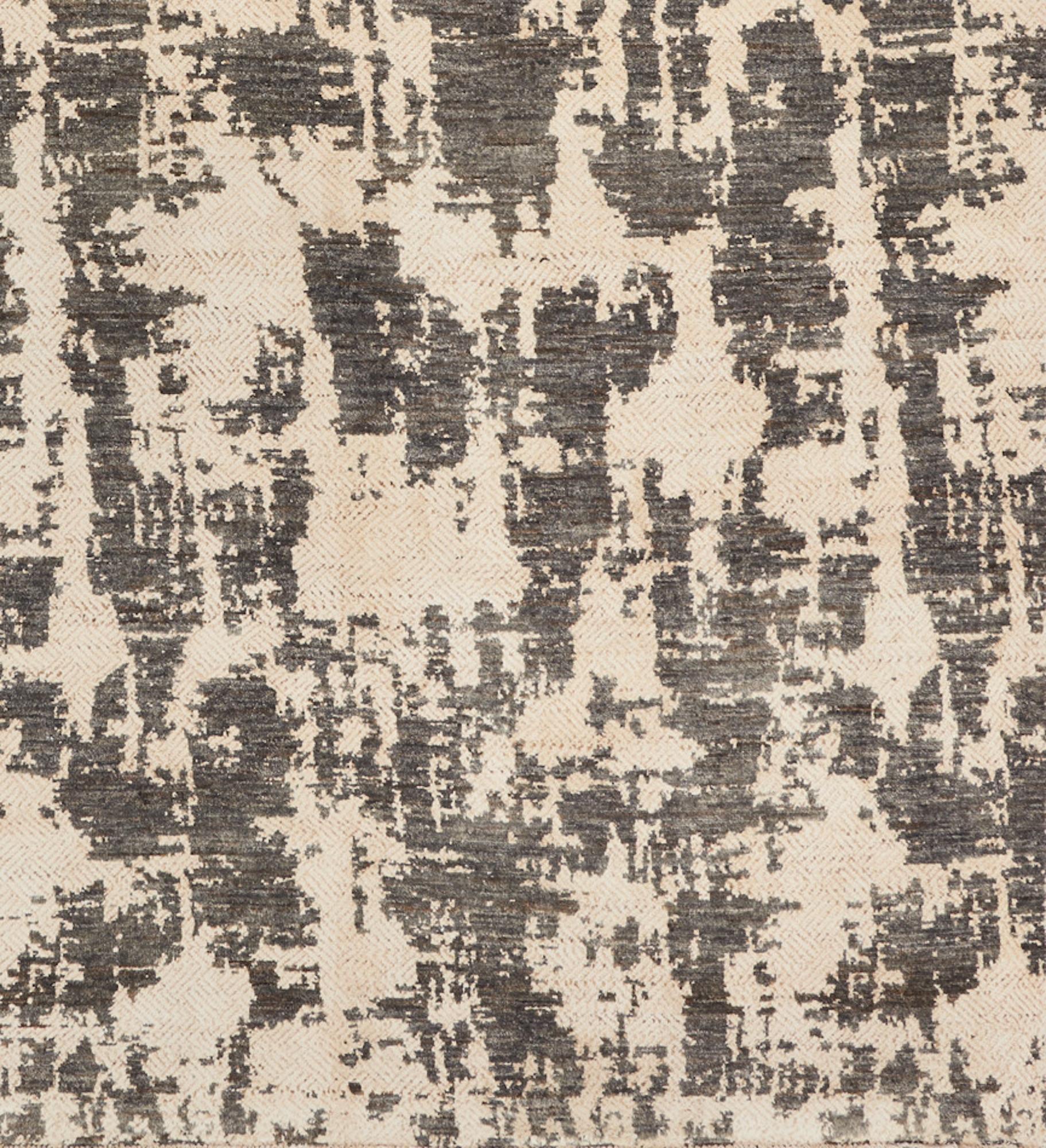 Modern Schumacher Palomar Area Rug in Hand Knotted Wool & Silk by Patterson Flynn For Sale