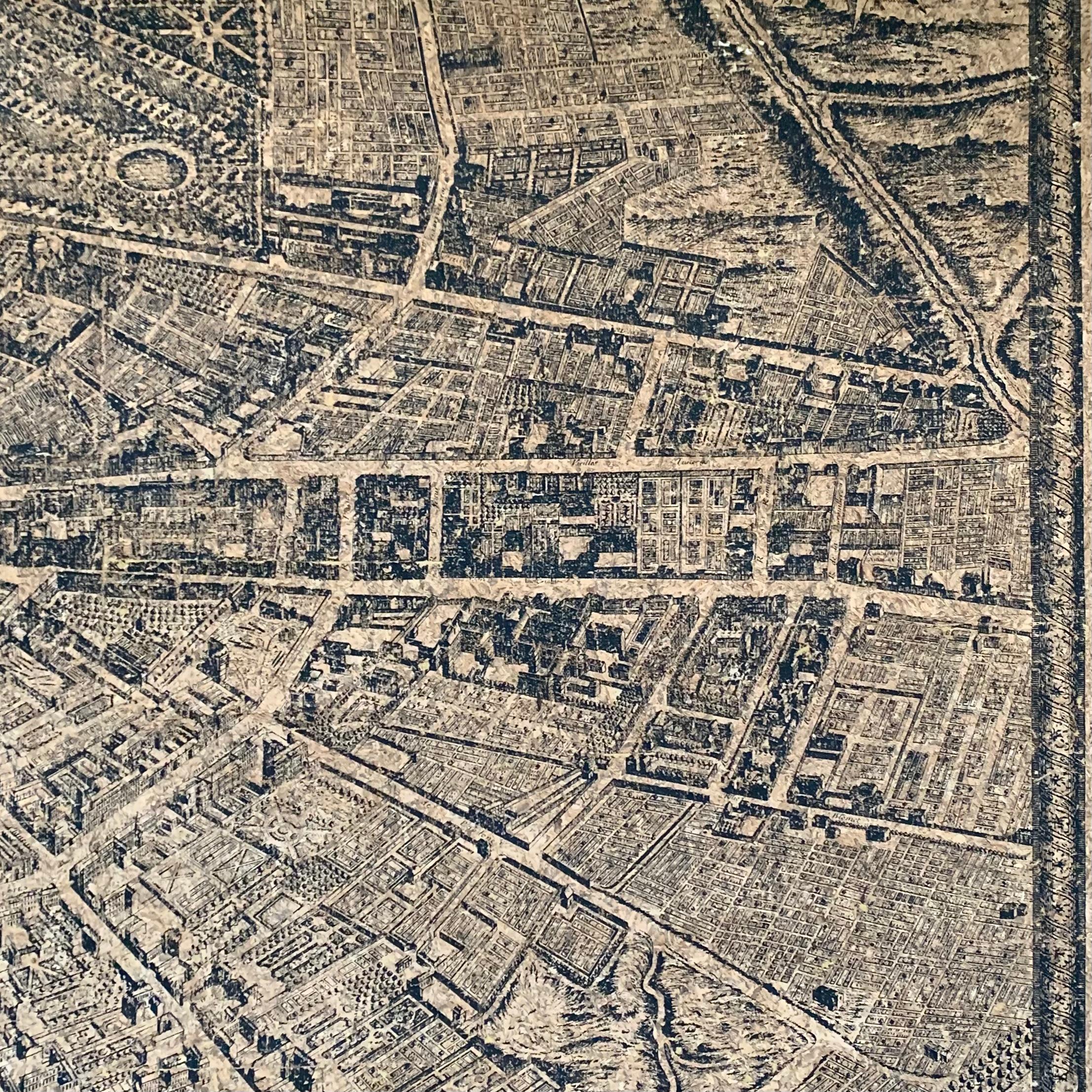 Schumacher Parigi Sughero Naturale La Cité 1734 Carta da parati Fotografia Francese Murale in vendita 4