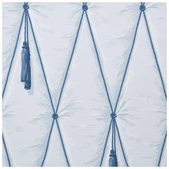 Carta da parati Schumacher Paul Poiret Drapery in blu