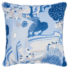 Coussin Schumacher Pearl River de 55,9 cm de large en bleu