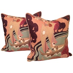 Schumacher "Pearl River" Pillows, Pair