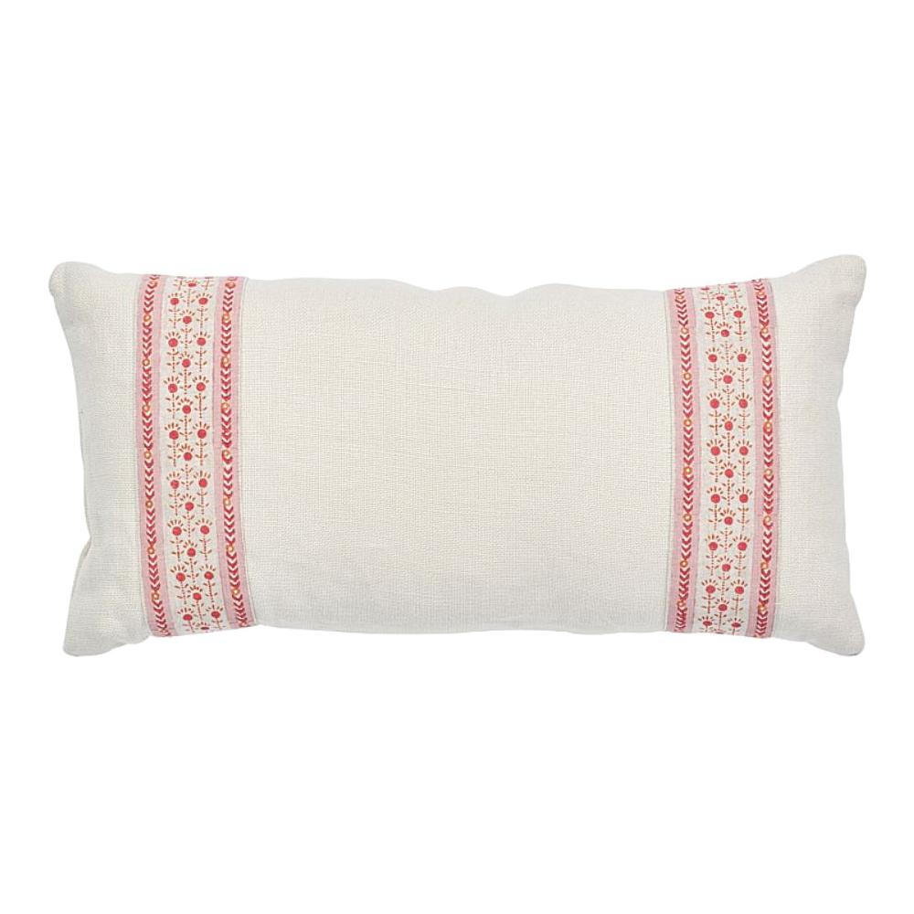 Schumacher Pica Bella Block Print Pillow For Sale