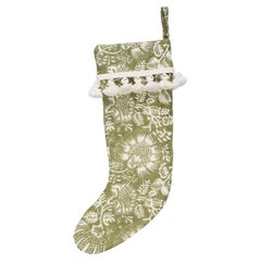 Schumacher Stocking in Oliv mit Granatapfeldruck