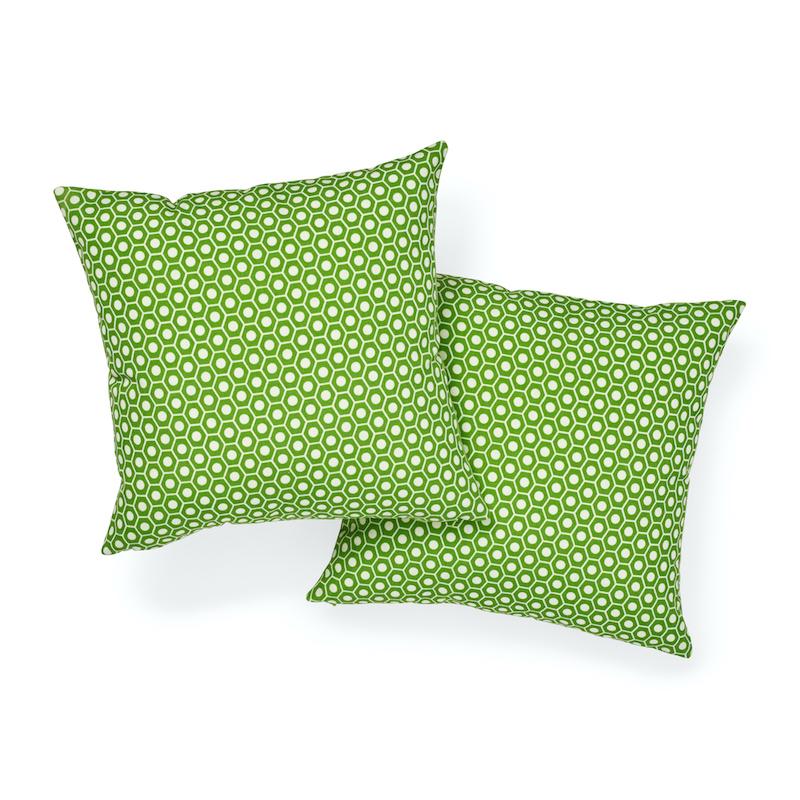 Modern Queen B I/O Pillow in Green, 16