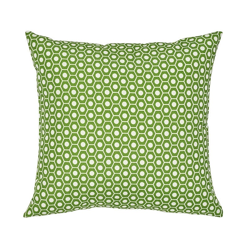 Coussin Queen B I/O de Schumacher en vert, 16 pouces