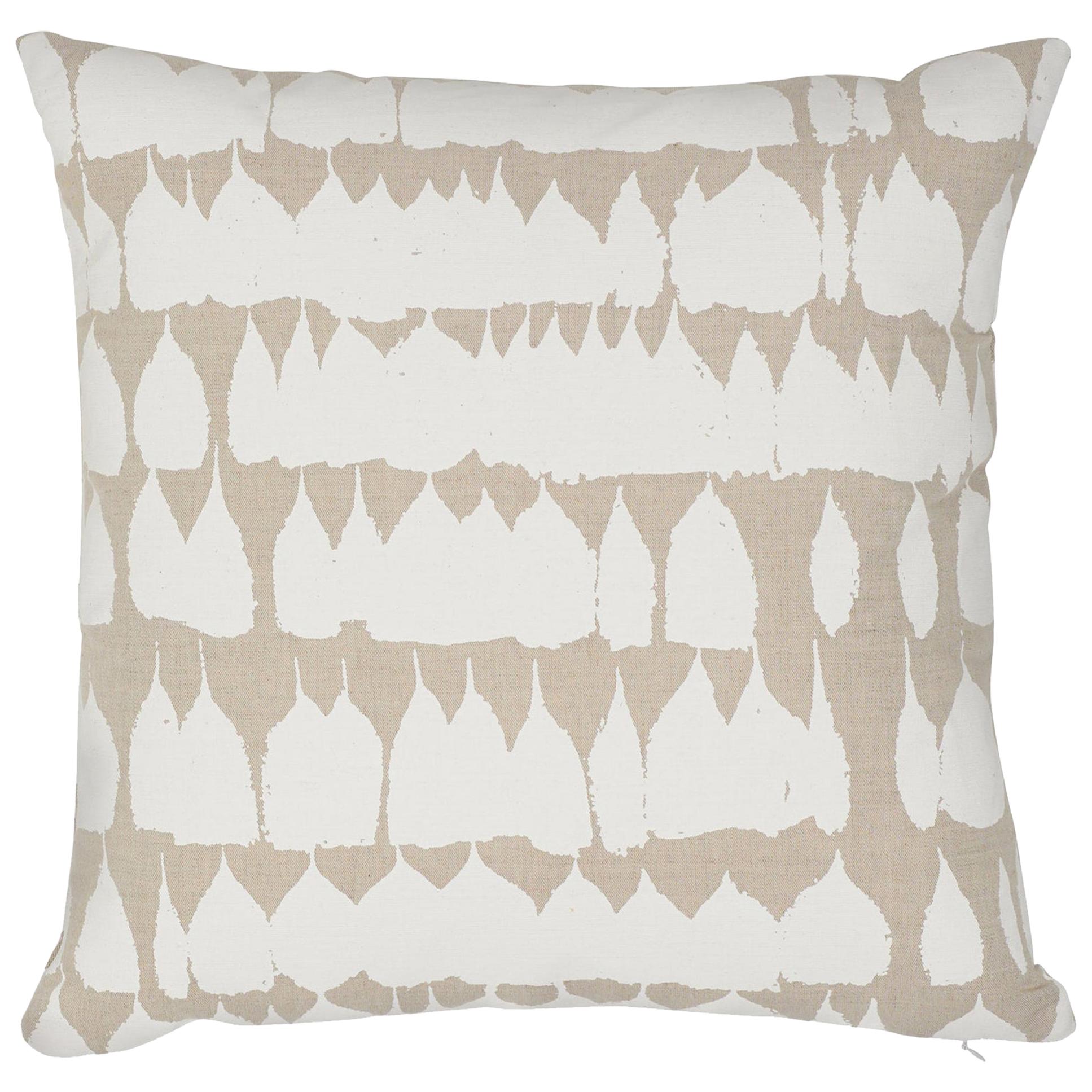 Schumacher Queen of Spain Natural Cotton Two-Sided Pillow