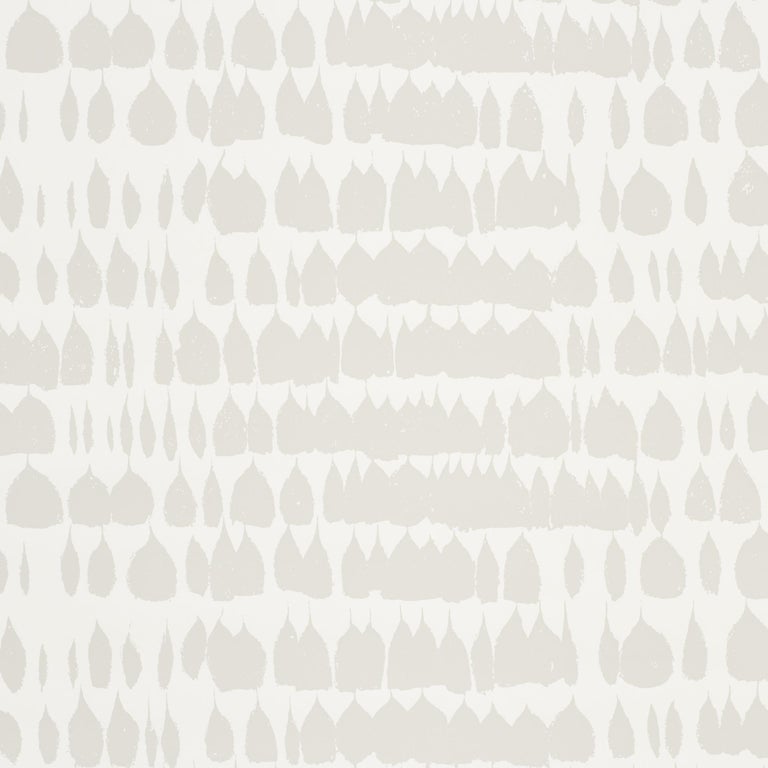 Schumacher Queen of Spain Wallpaper in Dove For Sale at 1stDibs