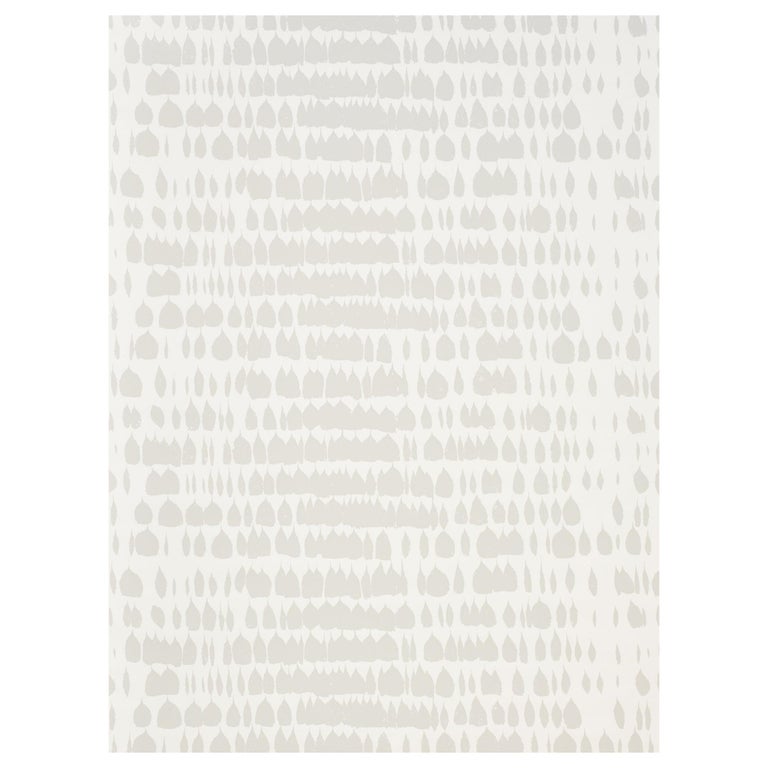 Schumacher Queen of Spain Wallpaper in Dove For Sale at 1stDibs